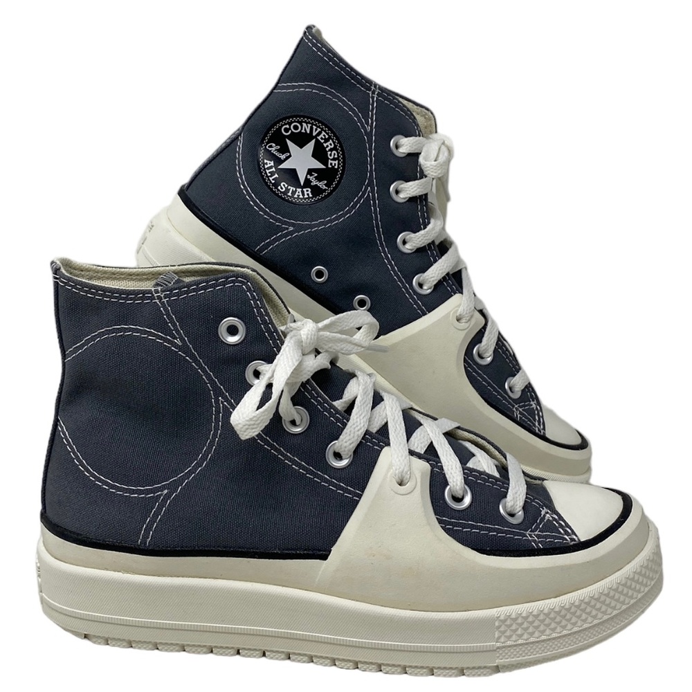 Converse Chuck Taylor Hi Construct Shoes Canvas Gray Women's Size Skate A05116C
